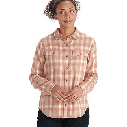Marmot Fairfax Midweight Flannel - Womens, Rose Gold, Extra Small, M13553-20094-XS