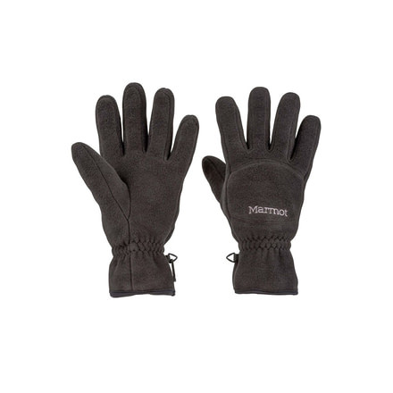 Marmot Fleece Gloves - Mens, Black, Small 14310-001-S