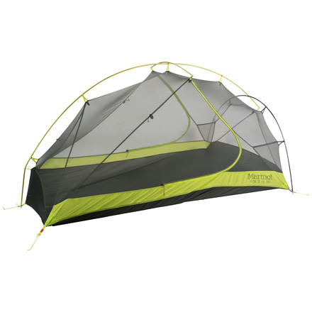Marmot Force UL 2 - 2 Person, 3 Person-Steel/Green Lime