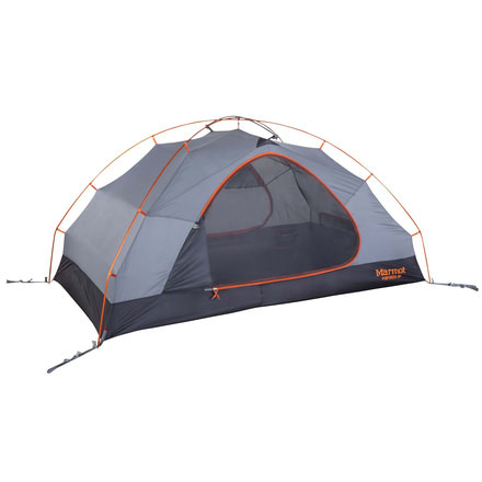 Marmot Fortress Tent - 2 Person, Tangelo/Grey Storm, One Size, 39480-9945-ONE