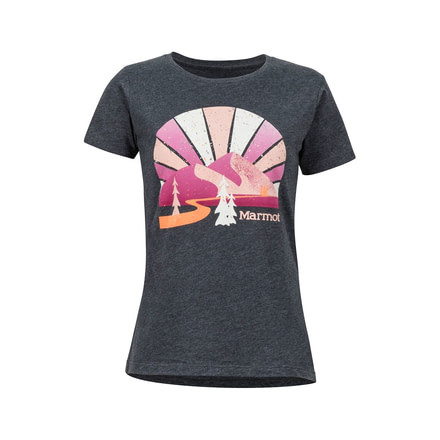 Marmot Forward Tee Short Sleeve - Womens, Charcoal Heather, Medium, 47140-CharcHeat-M-DEMO