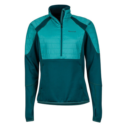 Marmot Furiosa 1/2 Zip Fleece Jacket - Womens, Deep Teal/Patina Green, Large, 76850-4810-L