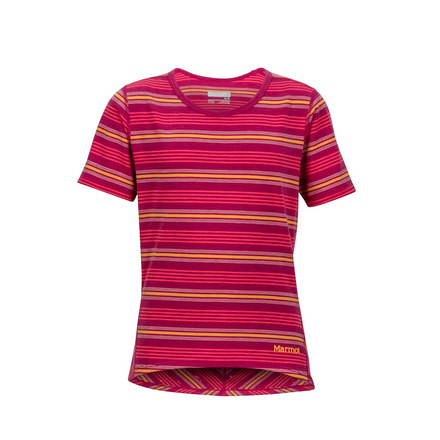 Marmot Girls Gracie Short Sleeve T-Shirt, Sangria, M 59350-6119-M