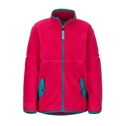 Marmot Girls Lariat Fleece - Kids, Disco Pink, Medium, 89790-Disco Pink-M-DEMO
