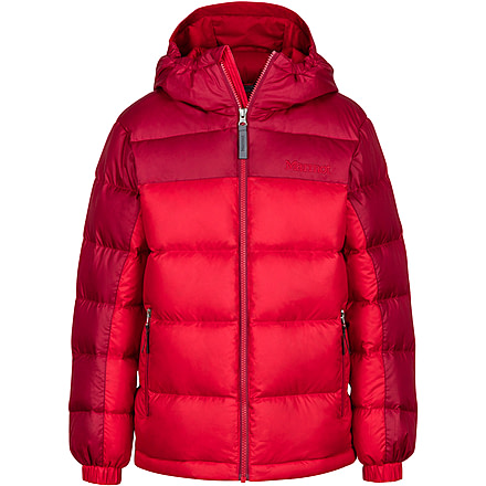 Marmot Guides Down Hoody - Boy's-Team Red/Brick-Medium