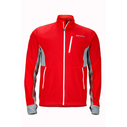 Marmot Hyperdash Jacket - Men's-Scarlet Red/Grey Storm-Large