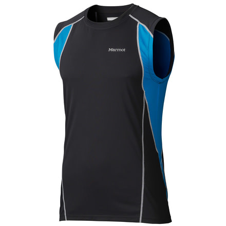 Marmot Interval Sleeveless - Men's-Black-XX-Large