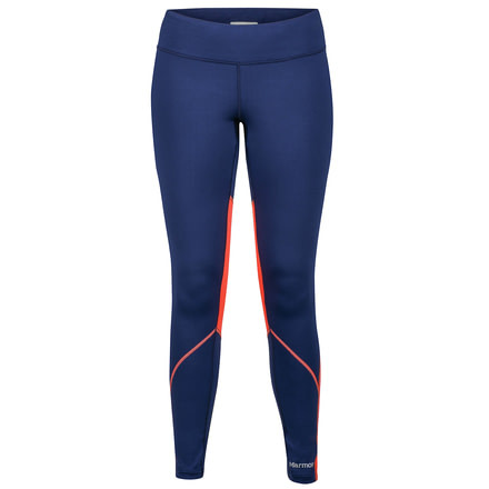 Marmot Interval Tight - Women's-Arctic Navy/Neon Coral-Medium
