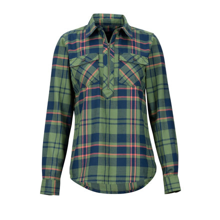 Marmot Joss Lt.Weight Flannel - Womens, Vine Green, Extra Small, 49690-4799-XS