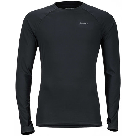 Marmot Kestrel Long Sleeve Crew - Men's -Black-Large