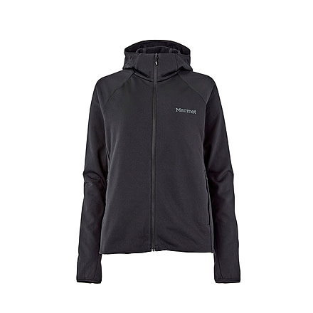 Marmot Leconte Fleece Hoody - Womens, Black, Small, M15393-001-S