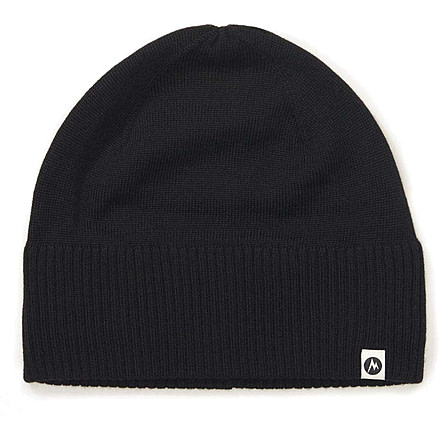 Marmot Lightweight Merino Beanie, Black, One Size, M13135-001-ONE