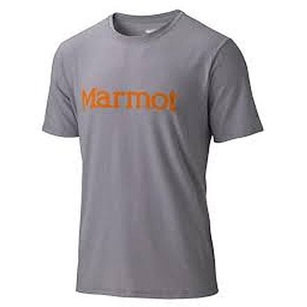 Marmot Logo Tee Short Sleeve - Men's-Steel-X-Large