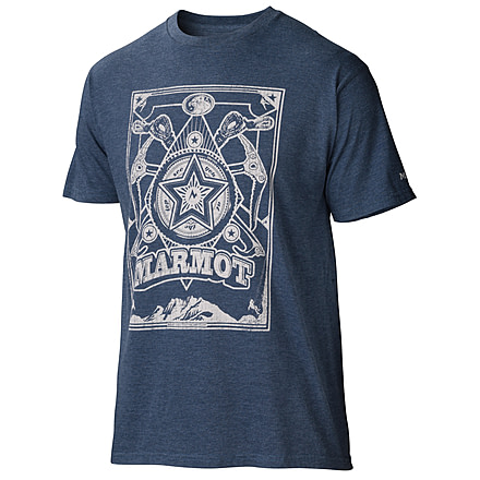 Marmot Marmoganda Tee - Mens-Navy Heather-Small