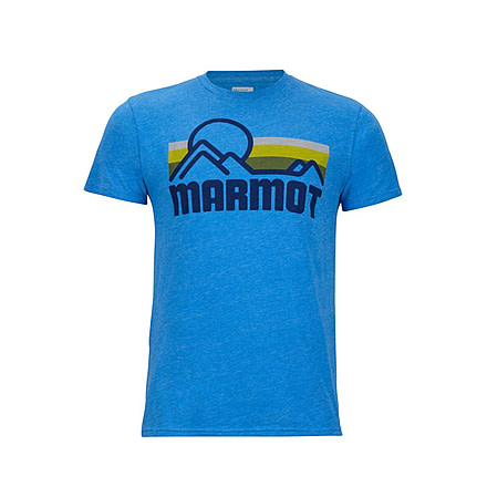 Marmot Marmot Coastal Short Sleeve T-Shirt - Mens, New Royal Heather, 2XL 42430-3670-XXL
