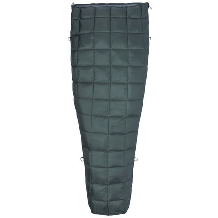 Marmot Micron 50 Sleeping Bag, Crocodile/Grey Storm, Reg 6ft0in/Left Zip, 39250-4823-LZ