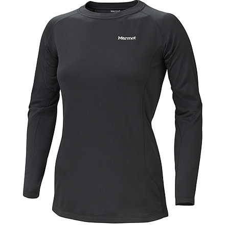 Marmot Midweight Crew LS - Women's-X-Small-Black