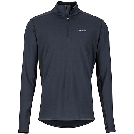 Marmot Midweight Harrier 1/2 Zip - Mens, Black, Small, 10940-001-S