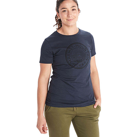 Marmot MMW Tee Short Sleeve - Womens, Arctic Navy, Medium, M13280-2975-M