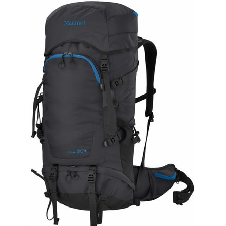 Marmot Odin 50 Plus Backpack-Black/ Blue Ocean-Medium