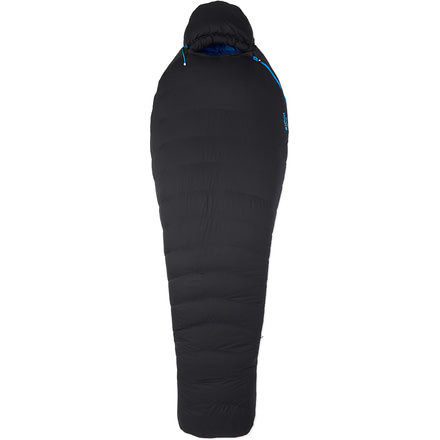 Marmot Paiju 10 Sleeping Bag, Black/Clear Blue, Regular, Left Zip, 37910-571-LZ