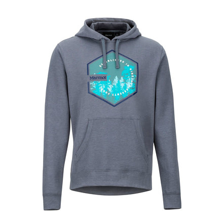 Marmot Peakview Hoody - Mens, Steel Onyx Heather, Medium, 42560-8702-M