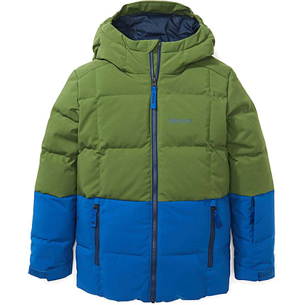 Marmot Polar Down Jacket - Kids, Foliage/Dark Azure, Extra Large, M13228-19630-XL