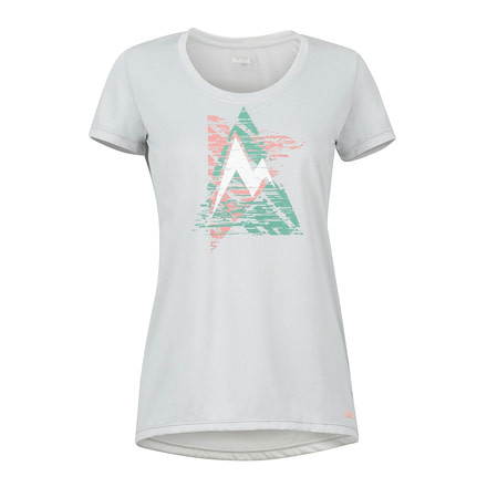 Marmot Post Time Tee Shirt - Womens, Bright Steel, Small, 48410-1862-S