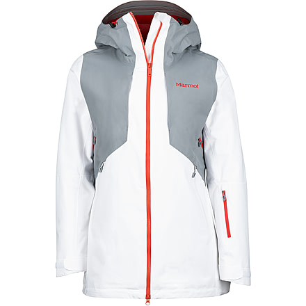 Marmot Powderline Jacket - Women's-White/Grey Storm-Medium