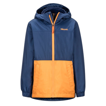Marmot PreCip Eco Component 3-in-1 Jacket - Boys, Extra Small, Arctic Navy/Ember, 46040-4947-XS