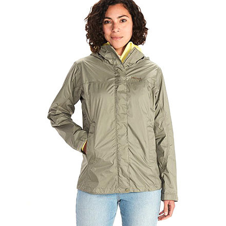 Marmot PreCip Eco Jackets - Womens, Vetiver, Extra Small, 46700-21543-XS