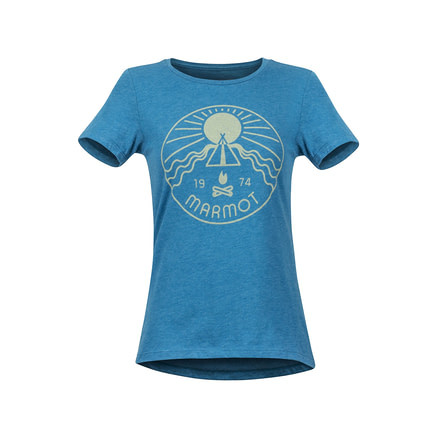 Marmot Prism Tee Short Sleeve - Womens, Late Night Heather, Large, 47750-3708-L