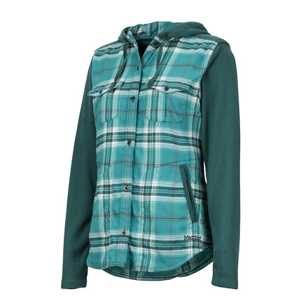 Marmot Reagan Flannel - Womens, Mallard Green, Extra Small, 49290-4759-XS