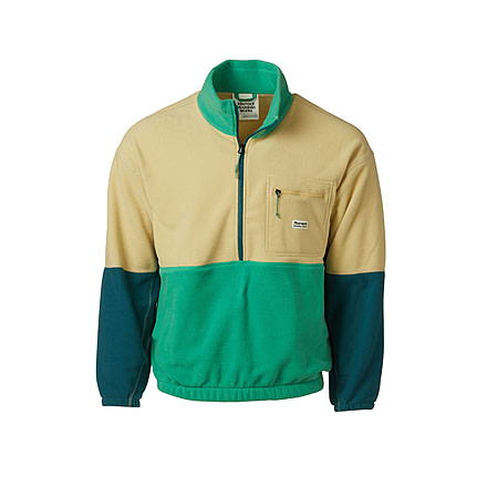 Marmot Retro Rocklin 1/2 Zip - Mens, Light Oak/Clover/Dark Jungle, Large, M14609-23234-L