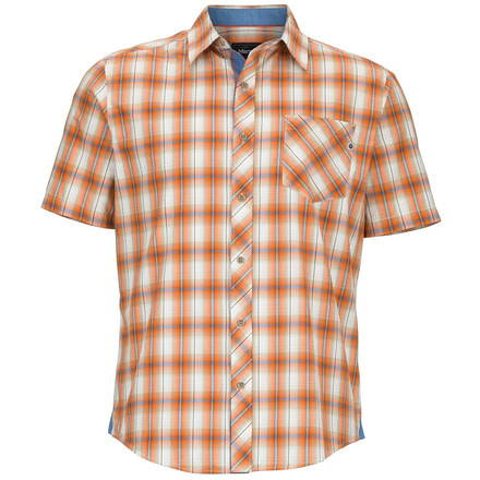 Ridgecrest Short Sleeve Shirt - Mens-Warm Orange-Medium