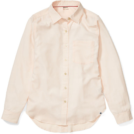 Marmot Seaside Ultra Lightweight Flannel Long Sleeve Shirt - Womens, Mandarin Mist, Medium, 46930-9672-M