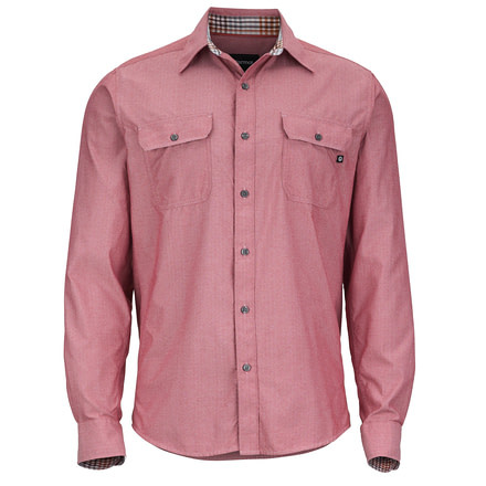 Marmot Skyliner Long Sleeve Shirt - Men's, Team Red, Medium 53990-6278-M