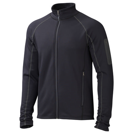 Marmot Stretch Fleece Jacket - Men's-Black Clearance-Large