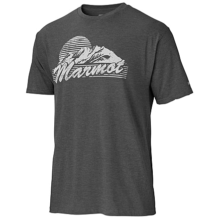 Marmot Sunset Short Sleeve - Men's-Charcoal Heather-Small
