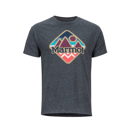 Marmot Sweeney Ridge Tee Short Sleeve Shirt - Mens, Charcoal Heather, Medium, 44240-1204-M