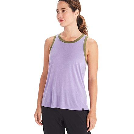 Marmot Switchback Tank - Womens, Paisley Purple/Winter Moss, XL, M12598-19580-XL
