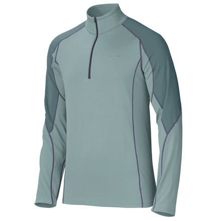 Marmot ThermalClime Pro Long Sleeve 1/2 Zip - Men's-Zinc Haze/Dark Mineral-XX-Large