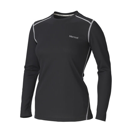 ThermalClime Pro Long Sleeve Crew - Womens-Black-Medium