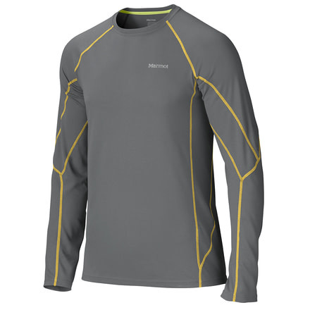 Marmot ThermalClime Sport Long Sleeve Crew - Men's-Cinder-Small