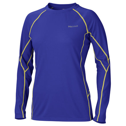 Marmot ThermalClime Sport Long Sleeve Crew - Women's-Electric Blue-X-Large
