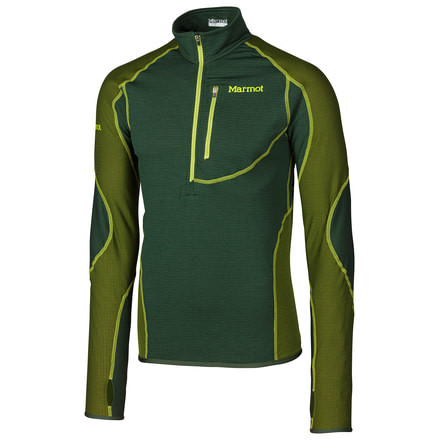 Marmot Thermo 1/2 Zip - Mens-Midnight Forest/Greenland-Medium