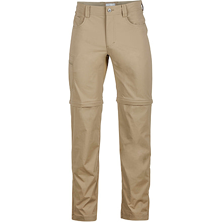 Marmot Transcend Convertible Pant - Men's-Desert Khaki-Short Inseam-34 Waist