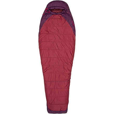 Marmot Trestles Elite 20 Sleeping Bag, Madder Red/Dark Purple, Left Zipper, 22970-5575-LZ