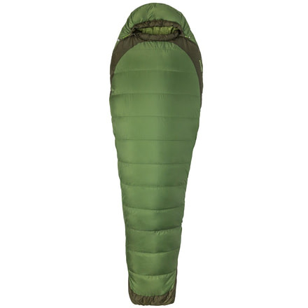 Marmot Trestles Elite Eco 30 Sleeping Bag, Vine Green/Forest Night, Regular, Left Zip, 39590-4802-LZ