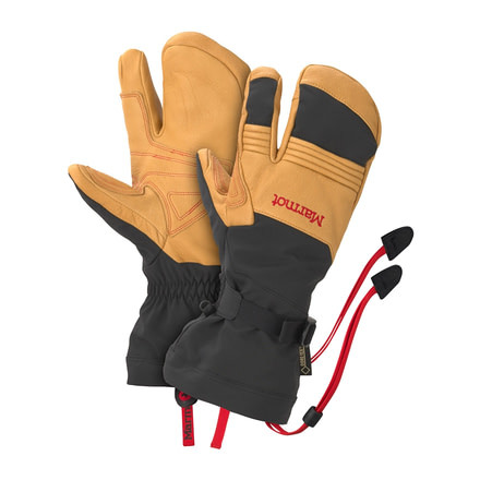 Marmot Ultimate Ski Mitt - Men's-Black/Tan-Small